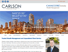 Tablet Screenshot of carlsonfinancialgroup.com